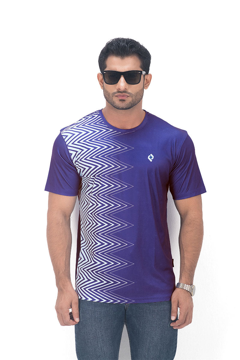 Mens Active Wear T-shirt - Wave