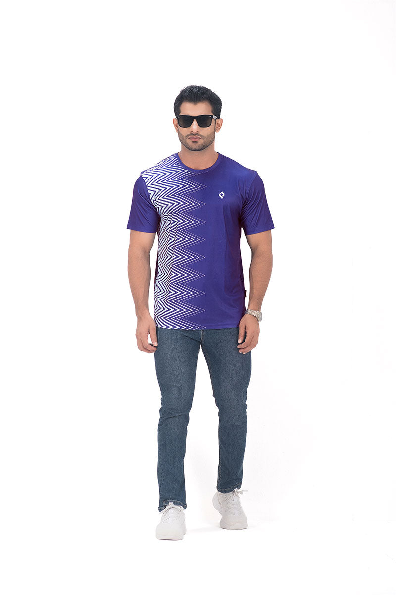 Mens Active Wear T-shirt - Wave