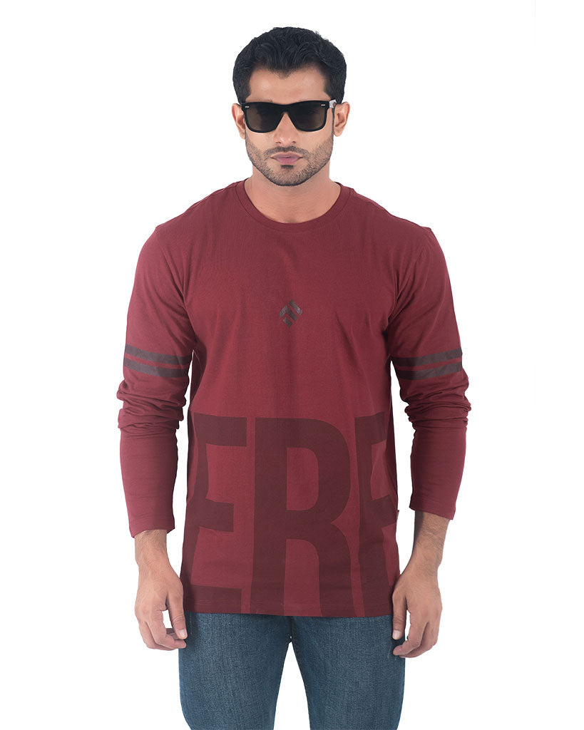 Hereafter Full Sleeve T-shirt - Maroun