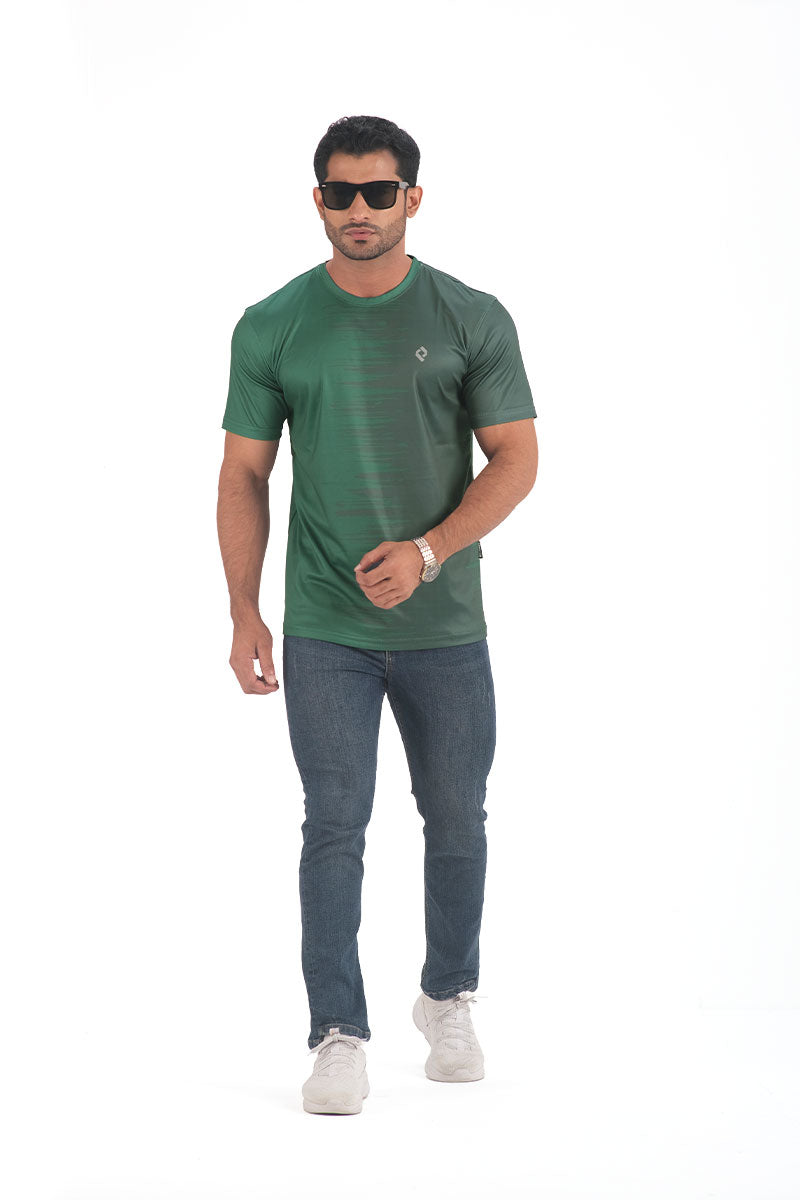 Mens Active Wear T-shirt - Zigzag